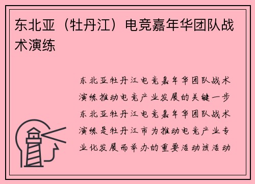 东北亚（牡丹江）电竞嘉年华团队战术演练